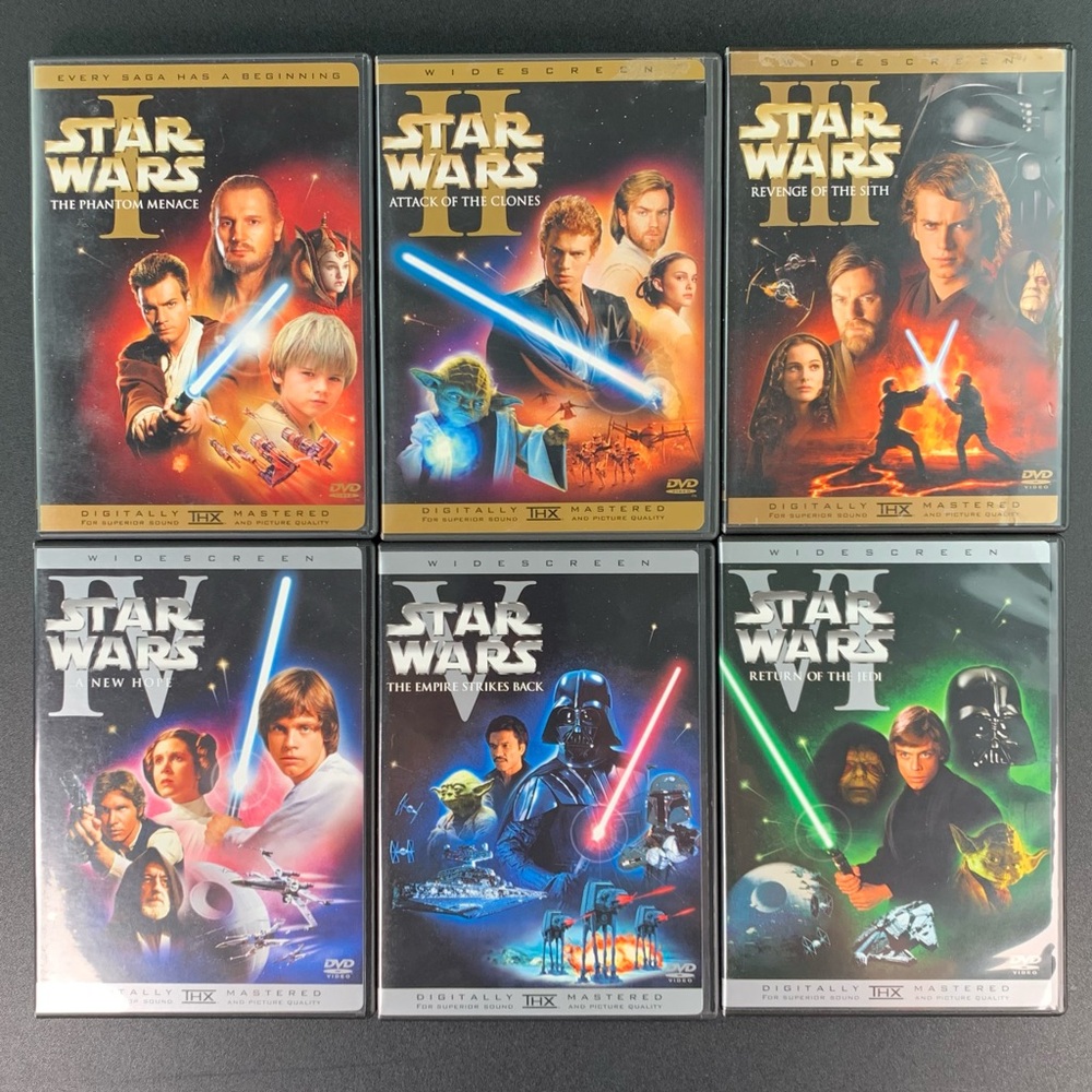 Star Wars Saga Episodes 1-6 DVD Collection.